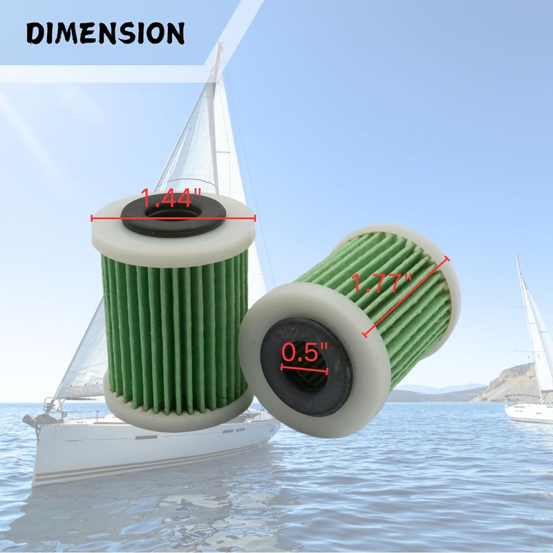 SeaSierra Boat Marine 6P3-WS24A-02-00 Primary Fuel Filter Element for Yamaha 150 175 200 225 250 300 350 HP Outboard Motors Repalce 6P3-WS24A-01-00 Sierra 18-79809 - Image 2